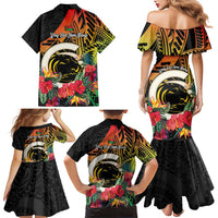 Vanuatu Boar Tusk Yumi Yumi Yumi Family Matching Mermaid Dress and Hawaiian Shirt Independens Dei Long God Yumi Stanap LT14 - Polynesian Pride