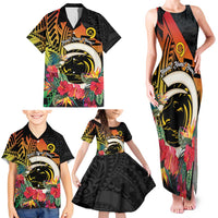 Vanuatu Boar Tusk Yumi Yumi Yumi Family Matching Tank Maxi Dress and Hawaiian Shirt Independens Dei Long God Yumi Stanap LT14 - Polynesian Pride