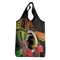 Vanuatu Boar Tusk Yumi Yumi Yumi Grocery Bag Independens Dei Long God Yumi Stanap LT14 - Polynesian Pride