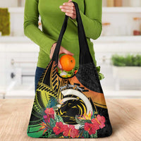 Vanuatu Boar Tusk Yumi Yumi Yumi Grocery Bag Independens Dei Long God Yumi Stanap LT14 - Polynesian Pride