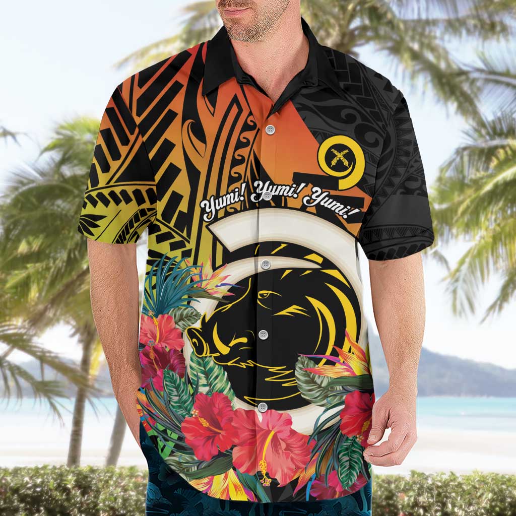 Vanuatu Boar Tusk Yumi Yumi Yumi Hawaiian Shirt Independens Dei Long God Yumi Stanap LT14 - Polynesian Pride