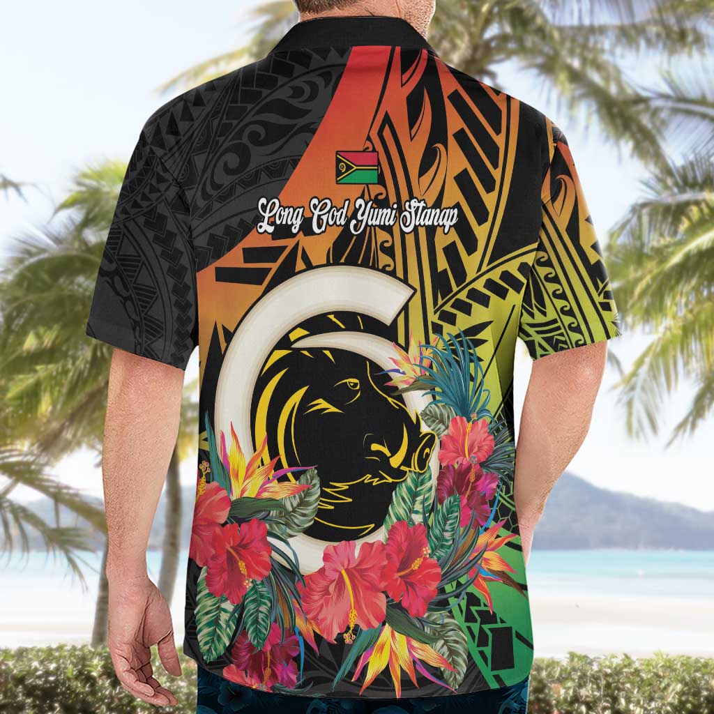 Vanuatu Boar Tusk Yumi Yumi Yumi Hawaiian Shirt Independens Dei Long God Yumi Stanap LT14 - Polynesian Pride
