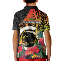 Vanuatu Boar Tusk Yumi Yumi Yumi Kid Polo Shirt Independens Dei Long God Yumi Stanap LT14 - Polynesian Pride