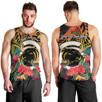 Vanuatu Boar Tusk Yumi Yumi Yumi Men Tank Top Independens Dei Long God Yumi Stanap LT14 - Polynesian Pride