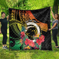 Vanuatu Boar Tusk Yumi Yumi Yumi Quilt Independens Dei Long God Yumi Stanap LT14 - Polynesian Pride
