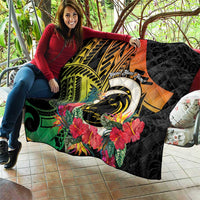 Vanuatu Boar Tusk Yumi Yumi Yumi Quilt Independens Dei Long God Yumi Stanap LT14 - Polynesian Pride