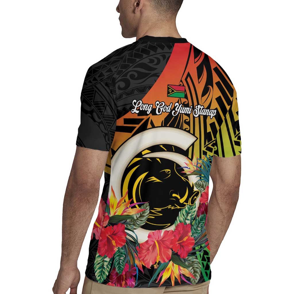 Vanuatu Boar Tusk Yumi Yumi Yumi Rugby Jersey Independens Dei Long God Yumi Stanap LT14 - Polynesian Pride