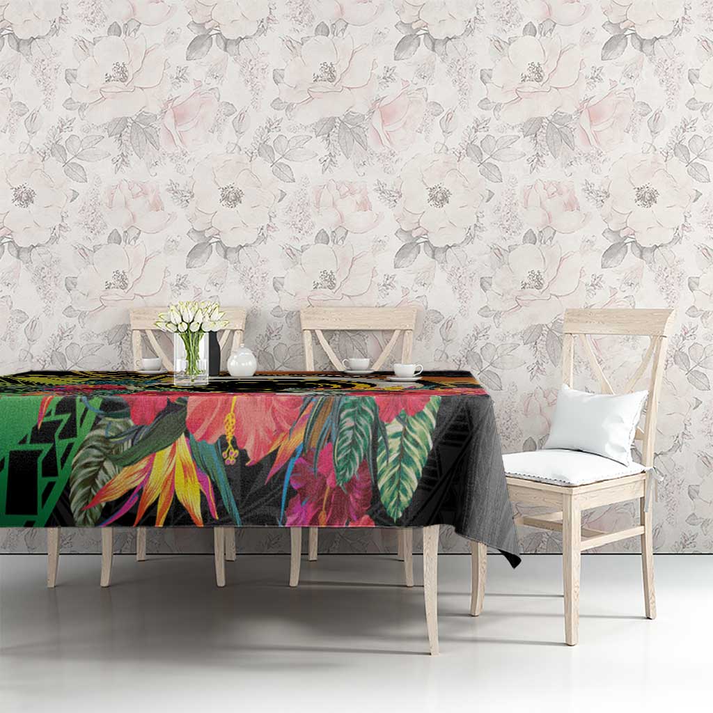 Vanuatu Boar Tusk Yumi Yumi Yumi Tablecloth Independens Dei Long God Yumi Stanap