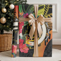Vanuatu Boar Tusk Yumi Yumi Yumi Wrapping Paper Independens Dei Long God Yumi Stanap LT14 - Polynesian Pride