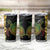 Vanuatu Sand Drawing Turtle Tumbler Cup Happy Independence Day
