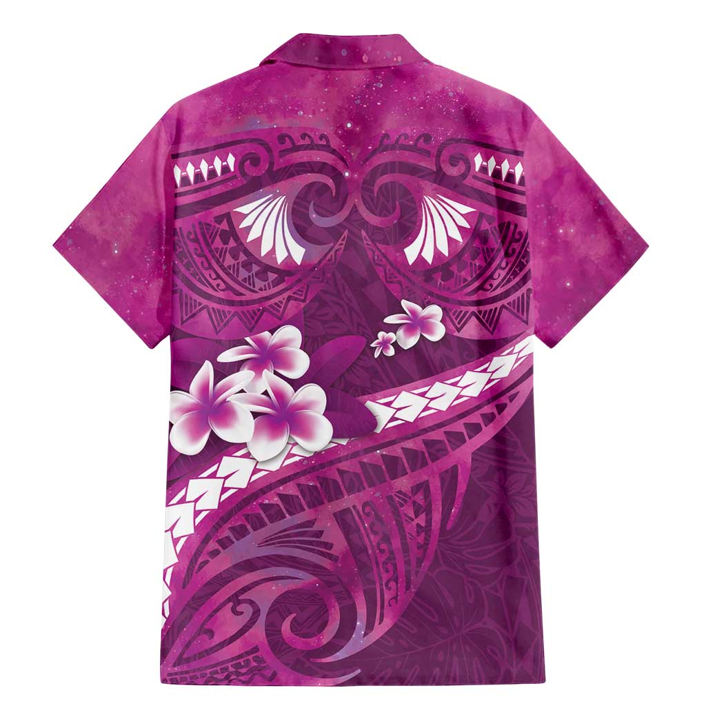 Pink Polynesia Family Matching Mermaid Dress and Hawaiian Shirt Tribal Pattern Tropical Frangipani LT14 - Polynesian Pride