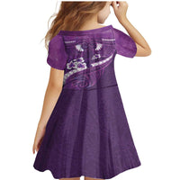 Purple Polynesia Family Matching Mermaid Dress and Hawaiian Shirt Tribal Pattern Tropical Frangipani LT14 - Polynesian Pride