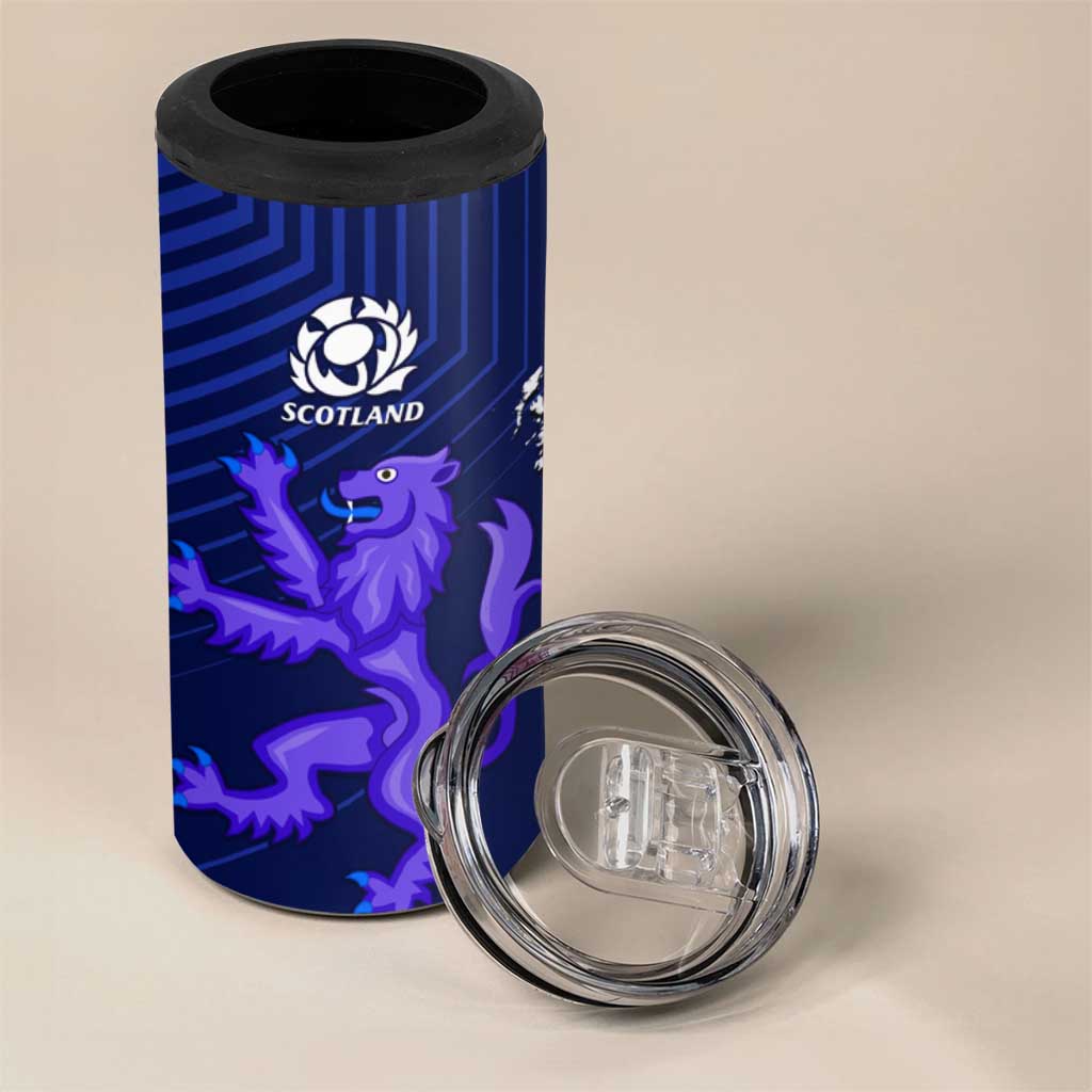 New Zealand and Scotland Rugby 4 in 1 Can Cooler Tumbler All Black Maori With Thistle Together LT14 - Polynesian Pride