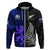 New Zealand and Scotland Rugby Hoodie All Black Maori With Thistle Together LT14 - Polynesian Pride