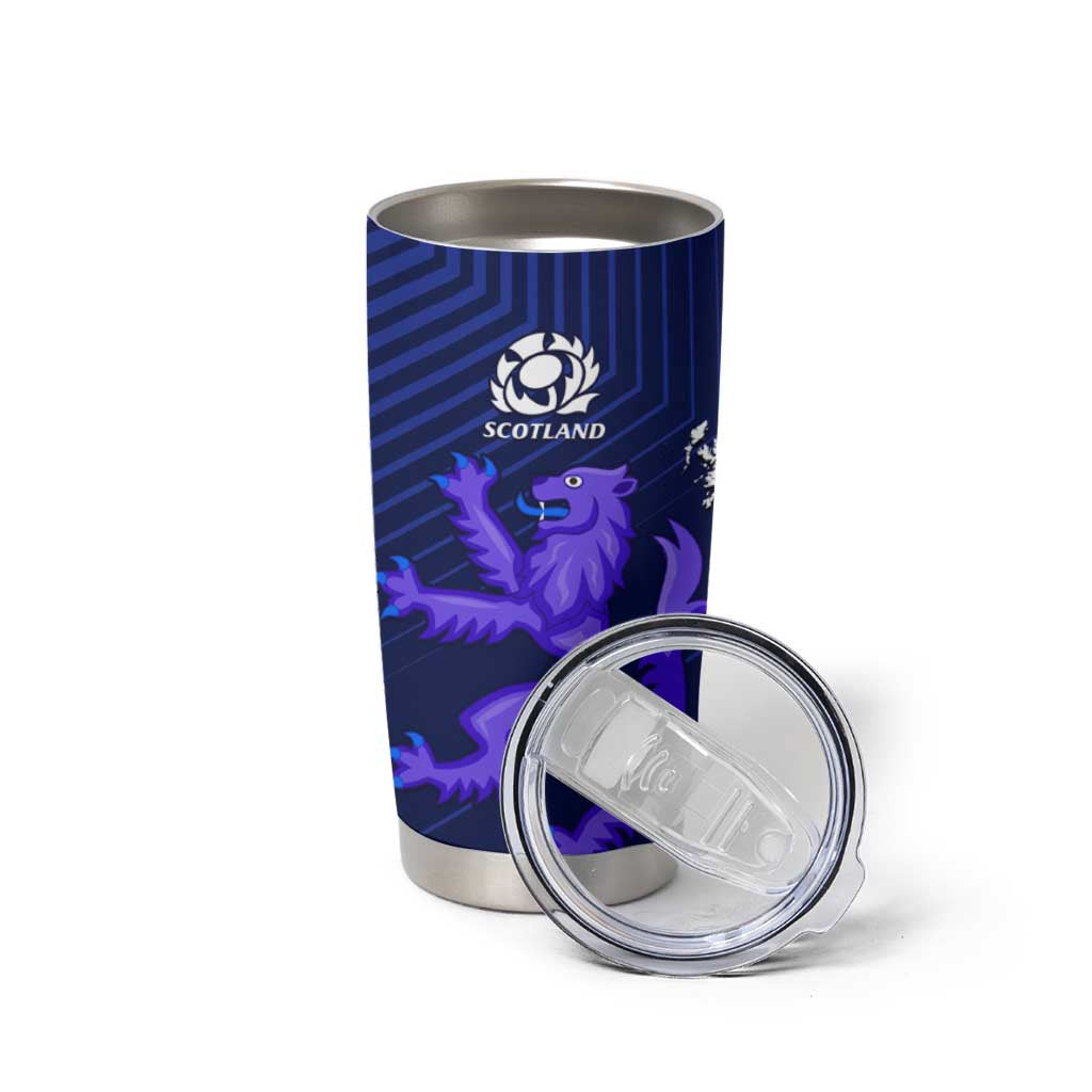 New Zealand and Scotland Rugby Tumbler Cup All Black Maori With Thistle Together LT14 - Polynesian Pride