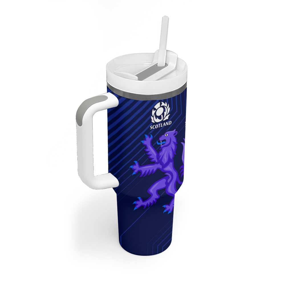 New Zealand and Scotland Rugby Tumbler With Handle All Black Maori With Thistle Together LT14 - Polynesian Pride