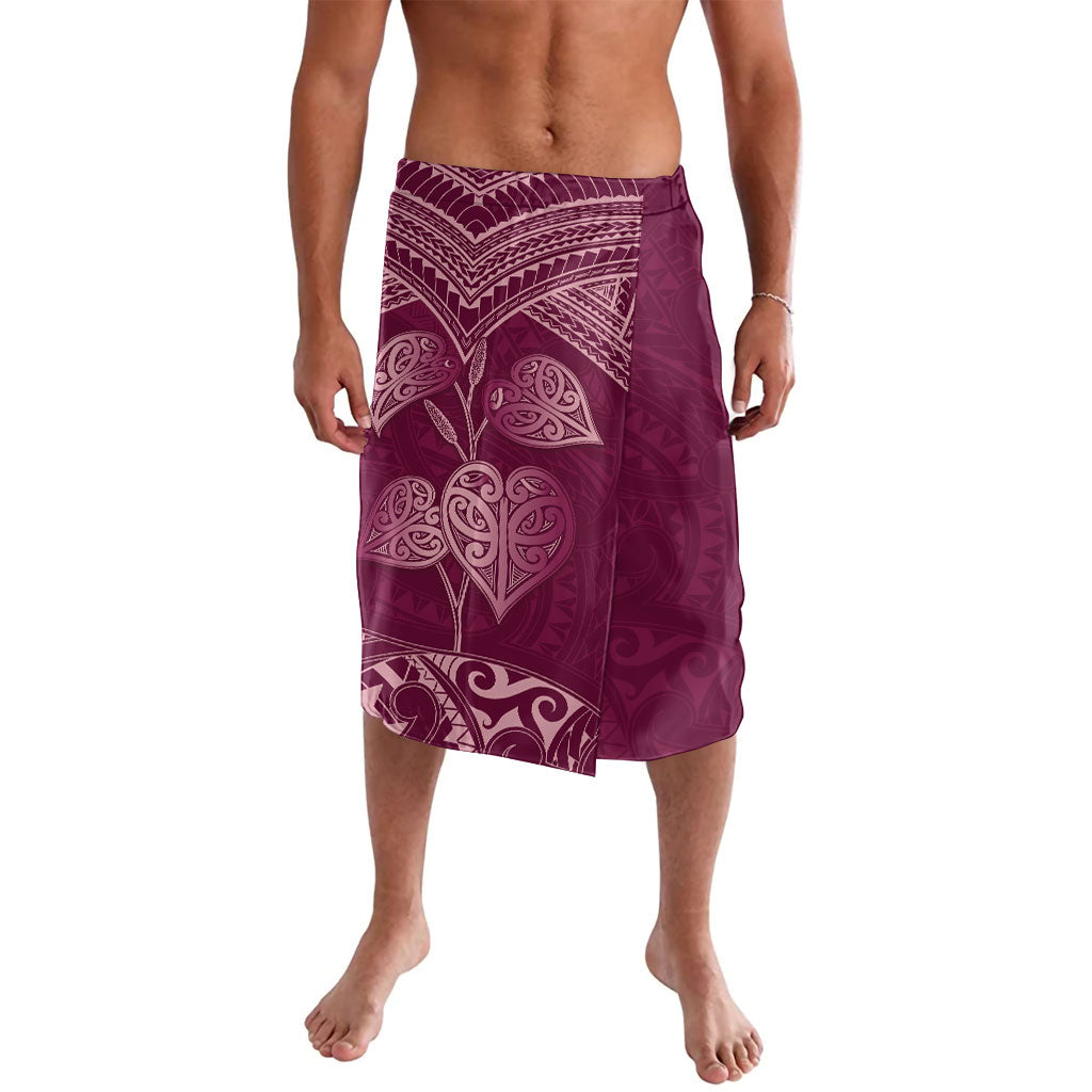 Burgundy New Zealand Kawakawa Maori Ngaru Lavalava LT14 Burgundy - Polynesian Pride
