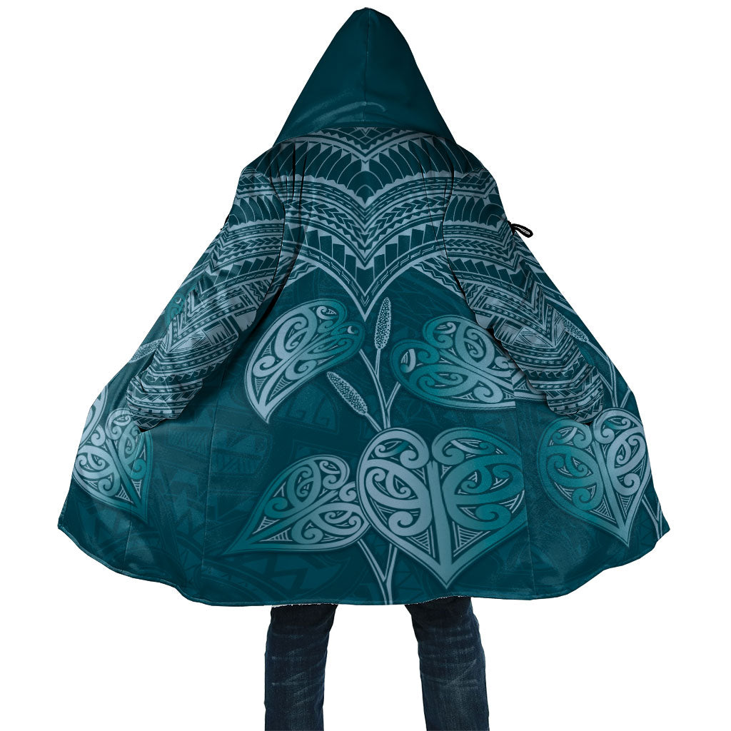 Cyan New Zealand Kawakawa Maori Ngaru Cloak LT14 Unisex Cyan - Polynesian Pride