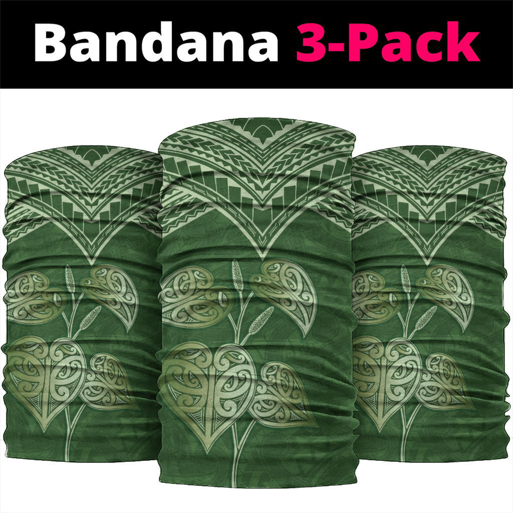 Green New Zealand Kawakawa Maori Ngaru Neck Gaiter LT14 package One Size: 25*50cm Green - Polynesian Pride