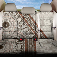 Bula Fiji Back Car Seat Cover Fijian Masi Tapa Cloth Vintage Vibes LT14 One Size Beige - Polynesian Pride