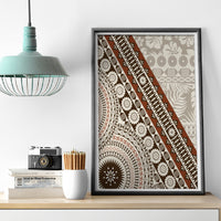 Bula Fiji Canvas Wall Art Fijian Masi Tapa Cloth Vintage Vibes LT14 - Polynesian Pride