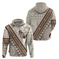 Bula Fiji Zip Hoodie Fijian Masi Tapa Cloth Vintage Vibes LT14 - Polynesian Pride
