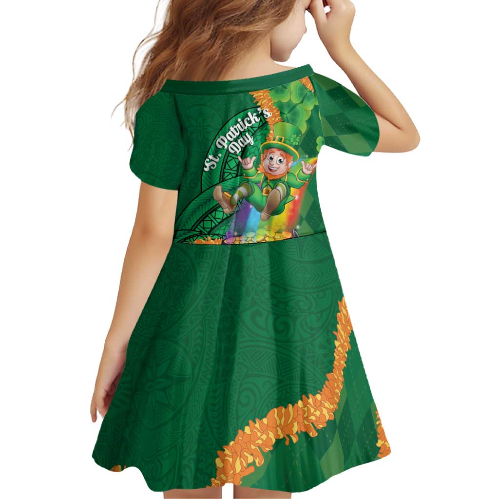 St Patrick's Day Hawaii Family Matching Mermaid Dress and Hawaiian Shirt Hauoli Maoli Funny Shaka Leprechaun LT14 - Polynesian Pride