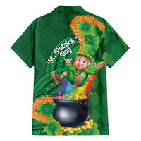 St Patrick's Day Hawaii Family Matching Off Shoulder Maxi Dress and Hawaiian Shirt Hauoli Maoli Funny Shaka Leprechaun LT14 - Polynesian Pride