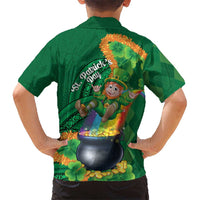 St Patrick's Day Hawaii Family Matching Summer Maxi Dress and Hawaiian Shirt Hauoli Maoli Funny Shaka Leprechaun LT14 - Polynesian Pride