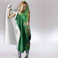 St Patrick's Day Hawaii Hooded Blanket Hauoli Maoli Funny Shaka Leprechaun