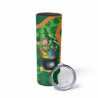St Patrick's Day Hawaii Skinny Tumbler Hauoli Maoli Funny Shaka Leprechaun LT14 - Polynesian Pride