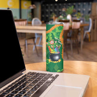 St Patrick's Day Hawaii Skinny Tumbler Hauoli Maoli Funny Shaka Leprechaun LT14 - Polynesian Pride