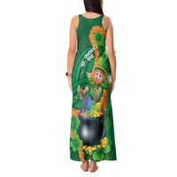 St Patrick's Day Hawaii Tank Maxi Dress Hauoli Maoli Funny Shaka Leprechaun