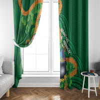 St Patrick's Day Hawaii Window Curtain Hauoli Maoli Funny Shaka Leprechaun