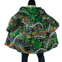 St Patrick's Day Palaka Hawaii Cloak Kukui Nut Pikake Lei Shamrock Dabbing Leprechaun