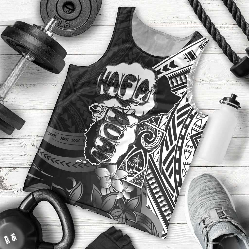 Hafa Adai Guam Discovery Day Men Tank Top Chamorro Latte Stone Hand Black Version
