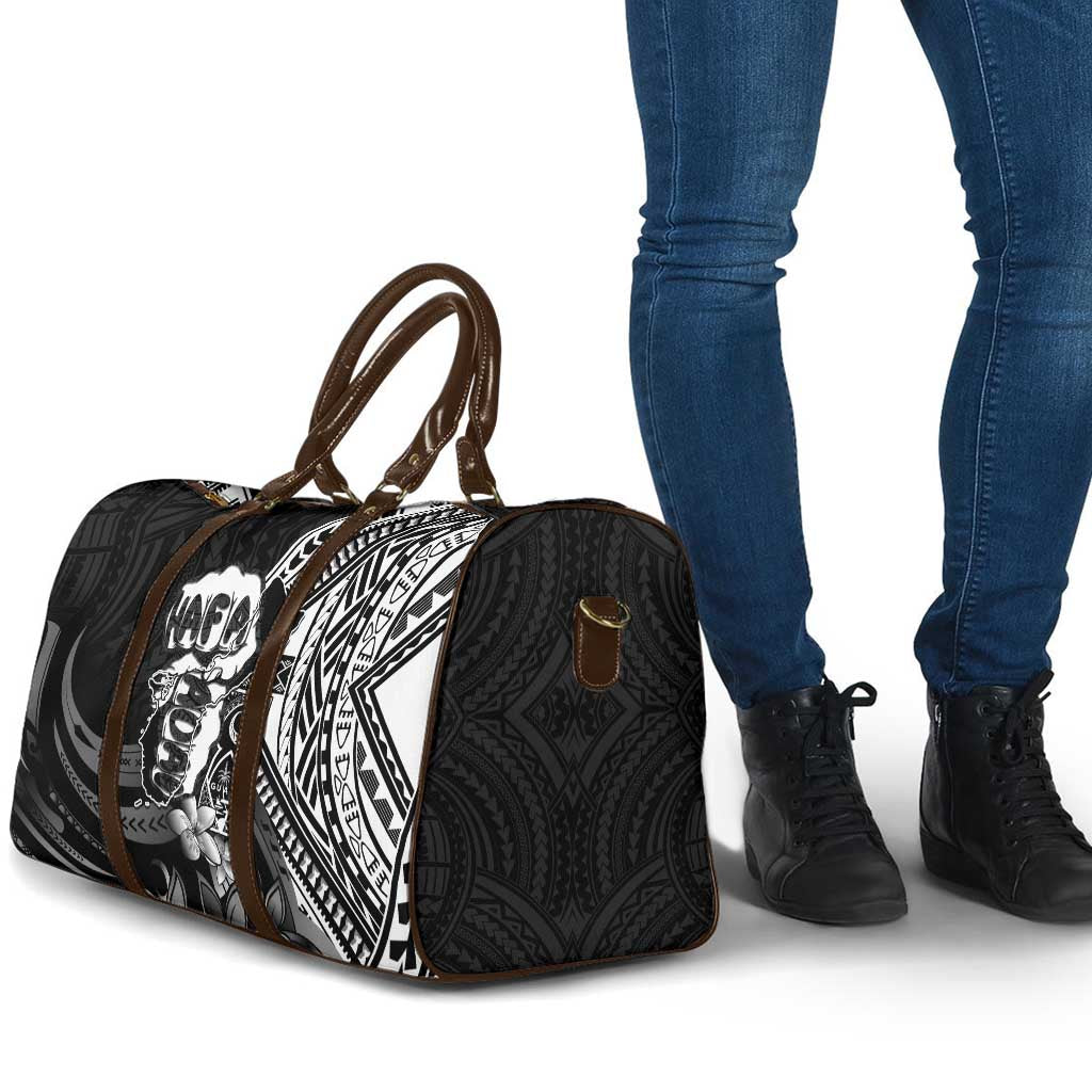 Hafa Adai Guam Discovery Day Travel Bag Chamorro Latte Stone Hand Black Version LT14 - Polynesian Pride