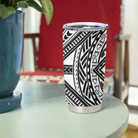 Hafa Adai Guam Discovery Day Tumbler Cup Chamorro Latte Stone Hand Black Version LT14 - Polynesian Pride