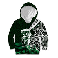 Hafa Adai Guam Discovery Day Kid Hoodie Chamorro Latte Stone Hand Green Version