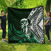 Hafa Adai Guam Discovery Day Quilt Chamorro Latte Stone Hand Green Version