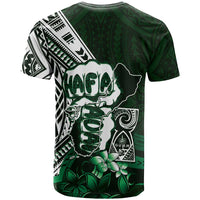 Hafa Adai Guam Discovery Day T Shirt Chamorro Latte Stone Hand Green Version