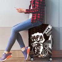Hafa Adai Guam Discovery Day Luggage Cover Chamorro Latte Stone Hand Brown Version LT14 - Polynesian Pride