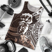 Hafa Adai Guam Discovery Day Men Tank Top Chamorro Latte Stone Hand Brown Version