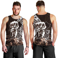Hafa Adai Guam Discovery Day Men Tank Top Chamorro Latte Stone Hand Brown Version