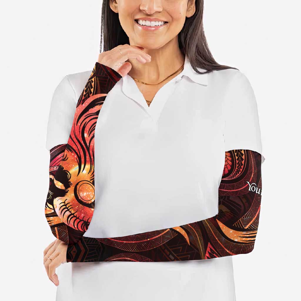 Personalised Polynesia Zodiac Aries Arm Sleeves Galaxy Polynesian Pattern Chest Tattoo Style