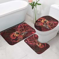 Personalised Polynesia Zodiac Aries Bathroom Set Galaxy Polynesian Pattern Chest Tattoo Style