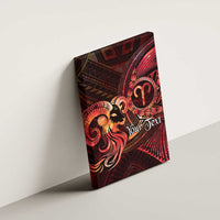 Personalised Polynesia Zodiac Aries Canvas Wall Art Galaxy Polynesian Pattern Chest Tattoo Style