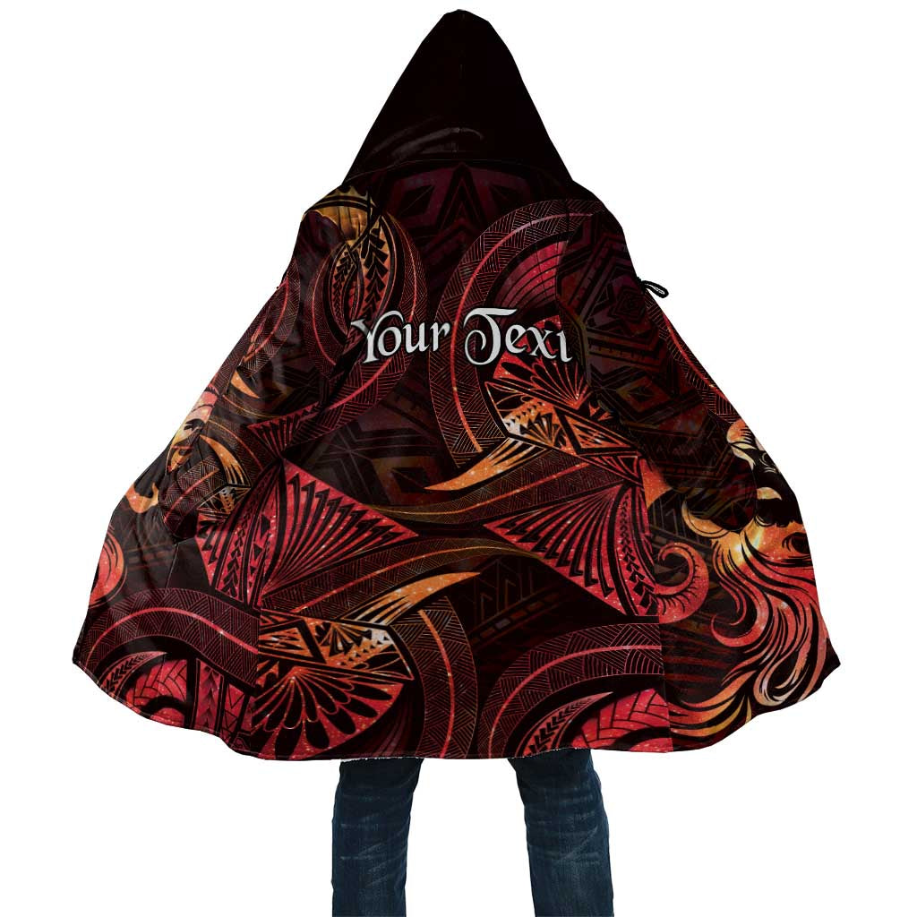 Personalised Polynesia Zodiac Aries Cloak Galaxy Polynesian Pattern Chest Tattoo Style
