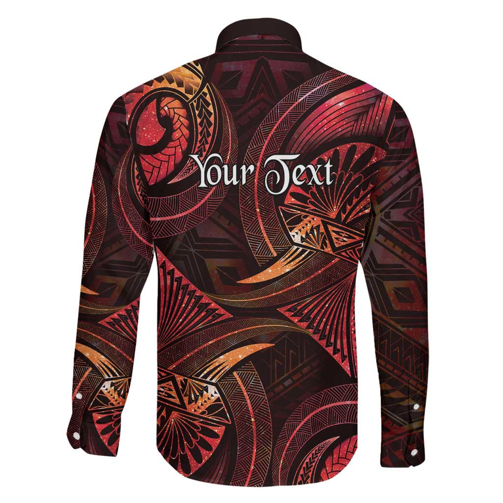 Personalised Polynesia Zodiac Aries Family Matching Mermaid Dress and Hawaiian Shirt Galaxy Polynesian Pattern Chest Tattoo Style LT14 - Polynesian Pride