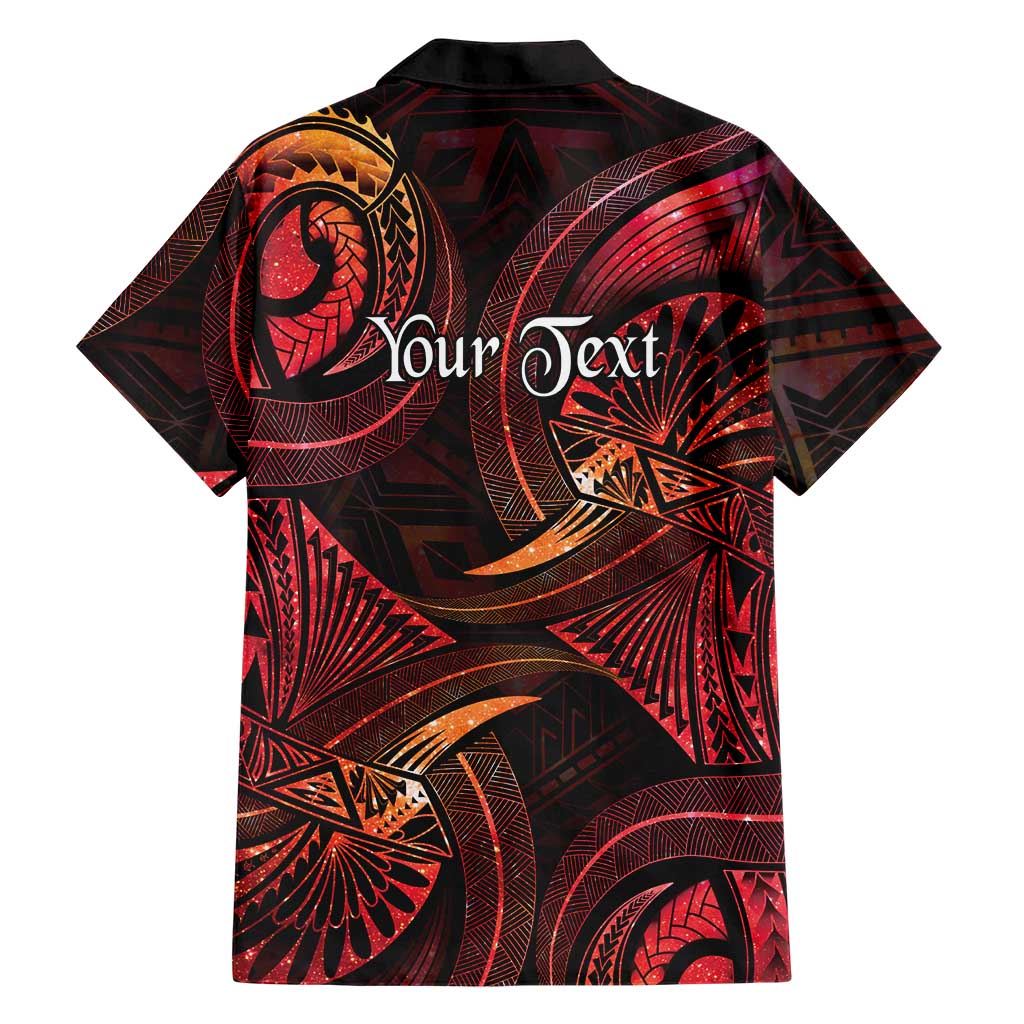 Personalised Polynesia Zodiac Aries Family Matching Short Sleeve Bodycon Dress and Hawaiian Shirt Galaxy Polynesian Pattern Chest Tattoo Style LT14 - Polynesian Pride